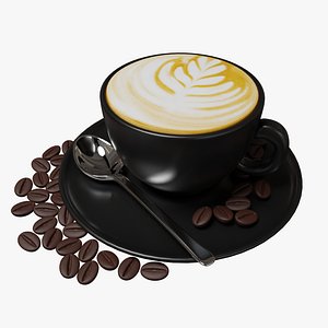 Cappuccino 001 3D model
