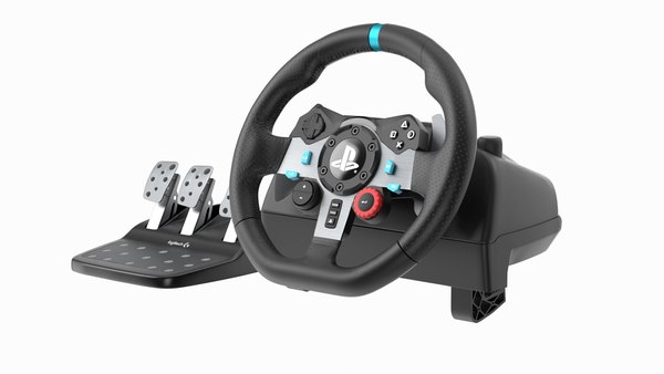 modelo 3d Juego de ruedas de carreras Logitech G29 Driving Force