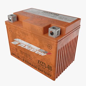 3D model Motorcycle Battery Dust