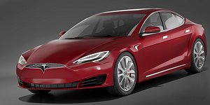 Tesla Model S P100D 2016 3D model