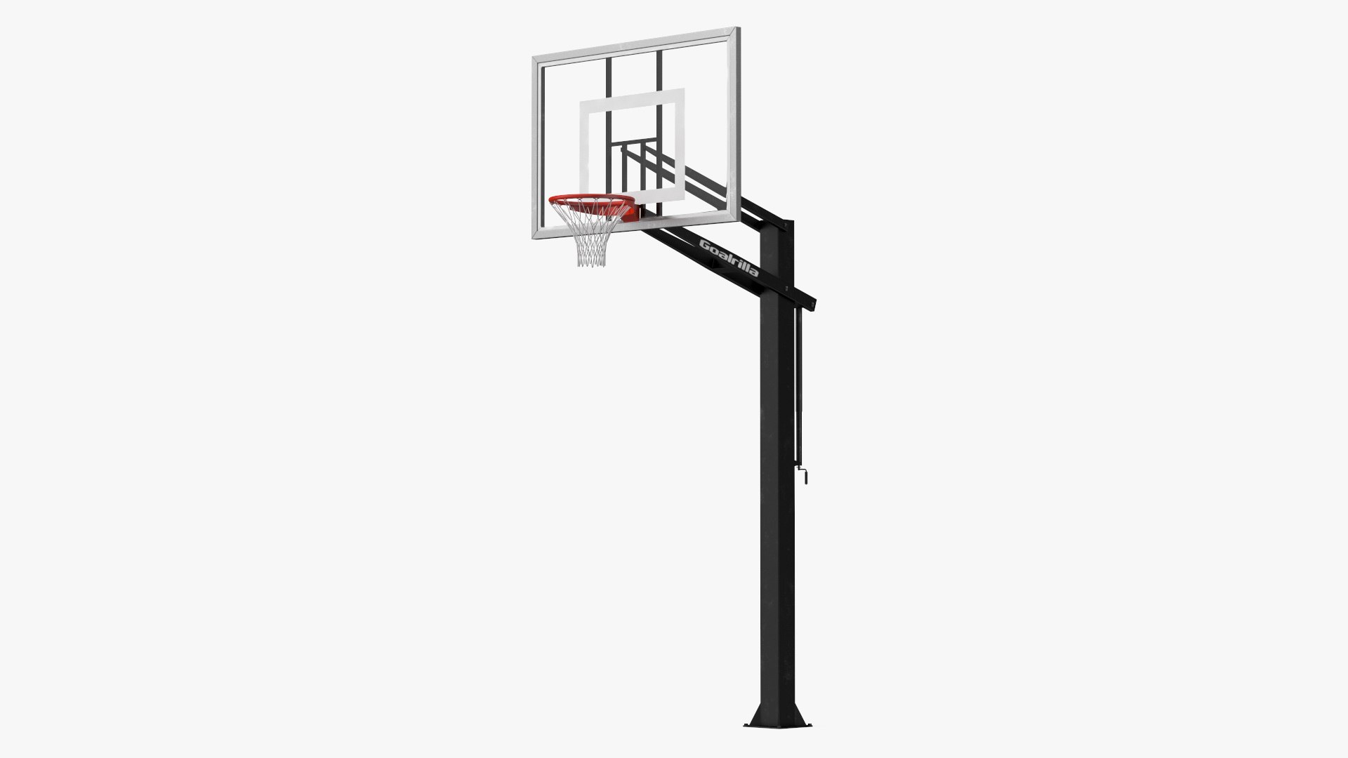 Outdoor Basketball Hoop Stand 3D model preview