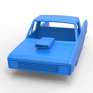 Diecast Shell of Mud dragster 4wd Version 2 Scale 1 to 25 3D model