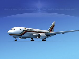 3D airline boeing 767 767-200er