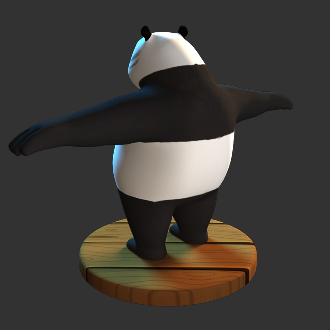 Panda Cartoon Animation 3D Model - TurboSquid 1383283