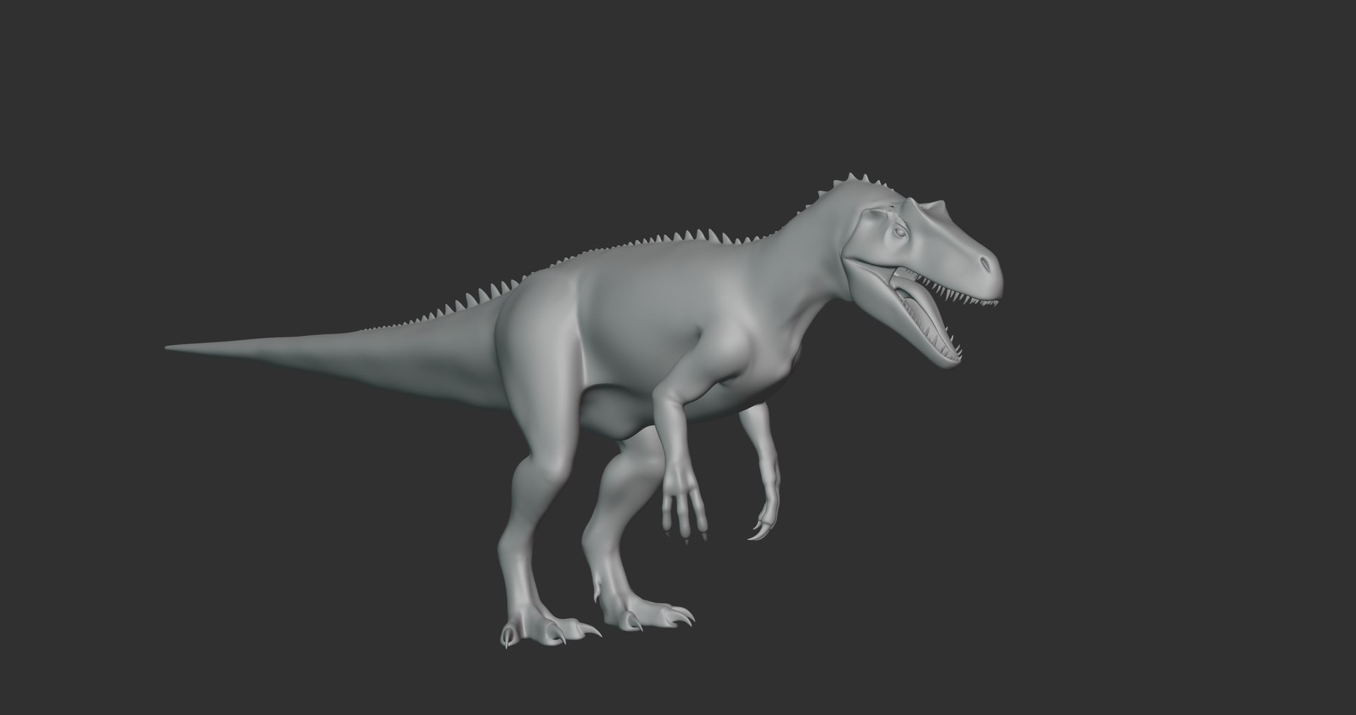 3D Saurophaganax Basemesh Low Poly - TurboSquid 2107717
