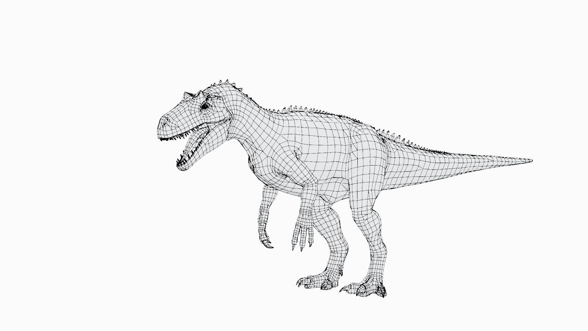 3D Saurophaganax Basemesh Low Poly - TurboSquid 2107717