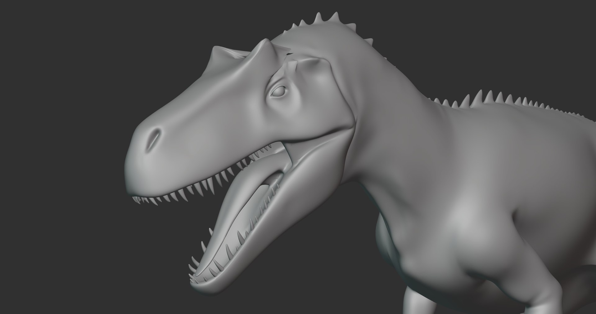 3D Saurophaganax Basemesh Low Poly - TurboSquid 2107717