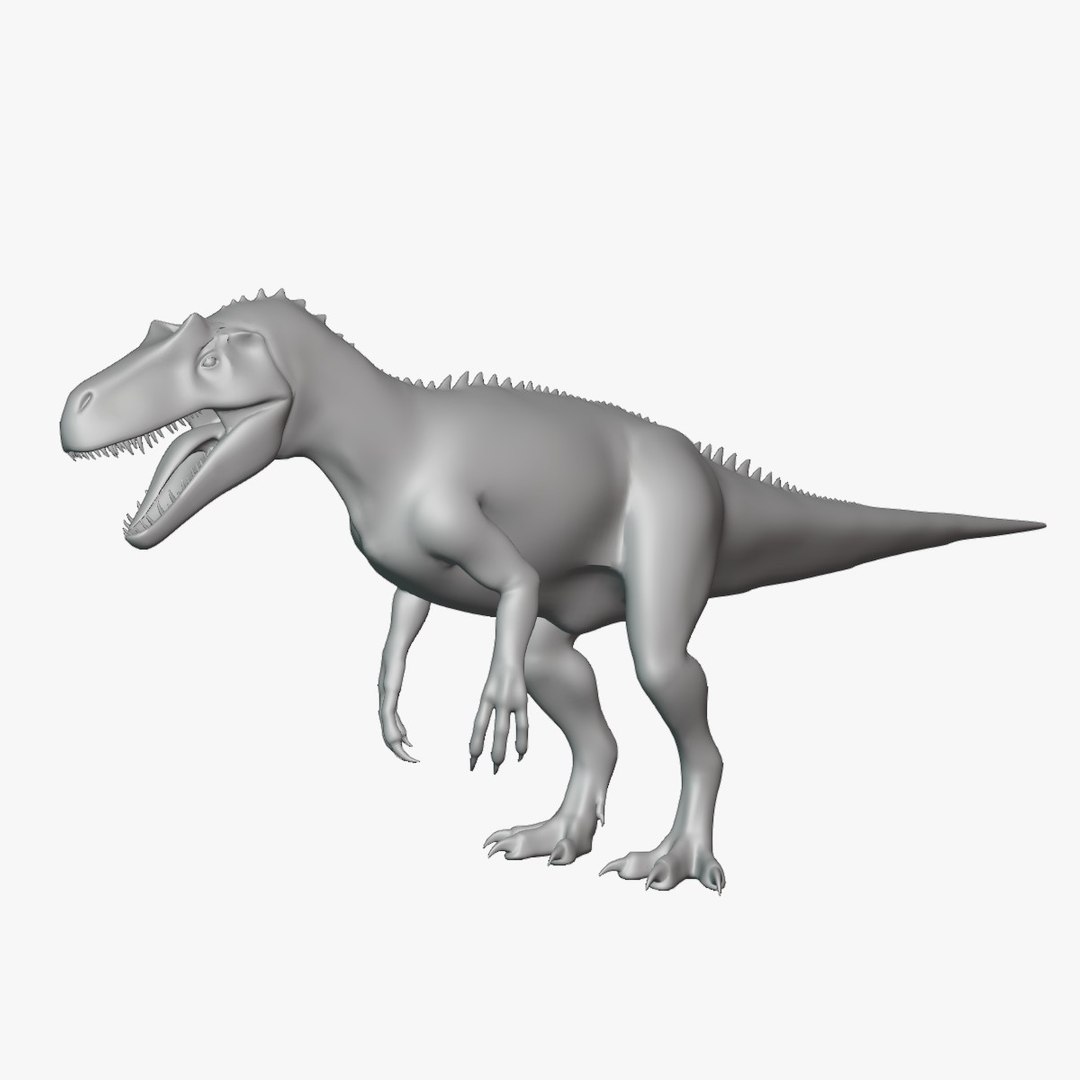3D Saurophaganax Basemesh Low Poly - TurboSquid 2107717