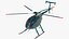 MD 500E Sheriff Helicopter Exterior Only