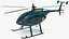 MD 500E Sheriff Helicopter Exterior Only