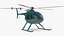 MD 500E Sheriff Helicopter Exterior Only