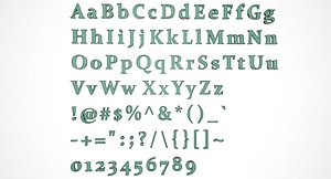 english letters model