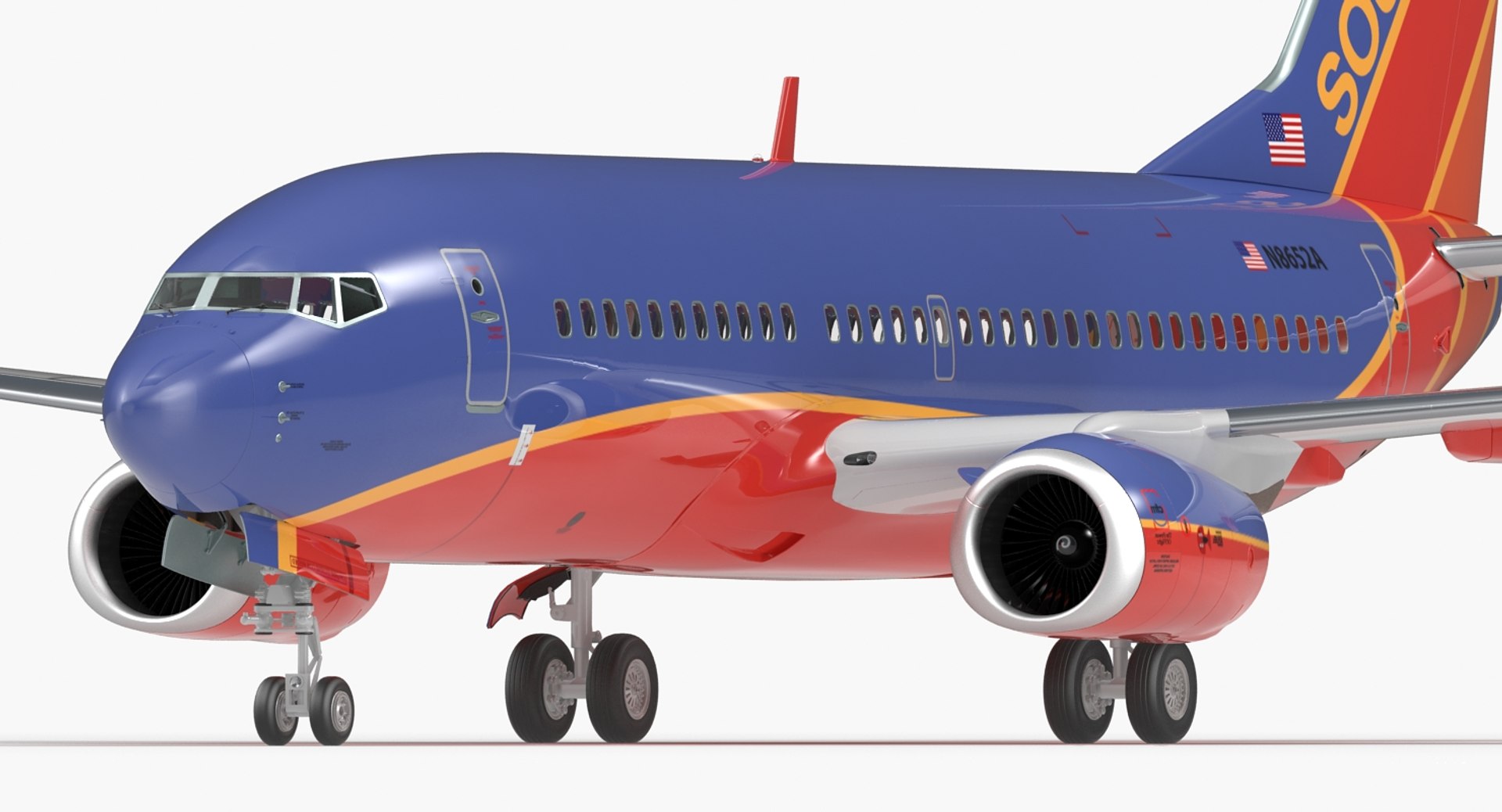 3D boeing 737 700 southwest - TurboSquid 1156665