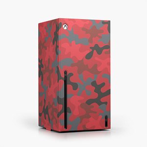 Xbox Series X Console Wrap Daystrike Camo 3D model