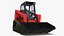 Skid Steer Loader Red Rigged for Maya model