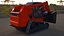 Skid Steer Loader Red Rigged for Maya model