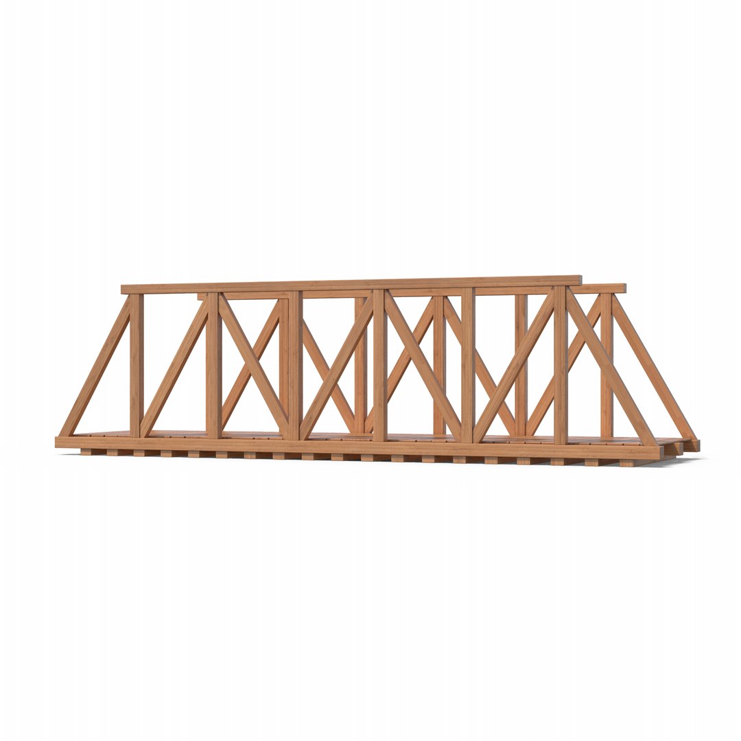 3D Wooden Bridge - TurboSquid 2119894