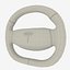 tesla 3 steering wheel 3d obj