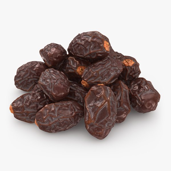 Pile of Dried Dates 3D model