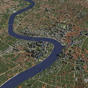 Shanghai China - city and urban model