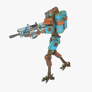 Future Technology Robot Troops 3D model