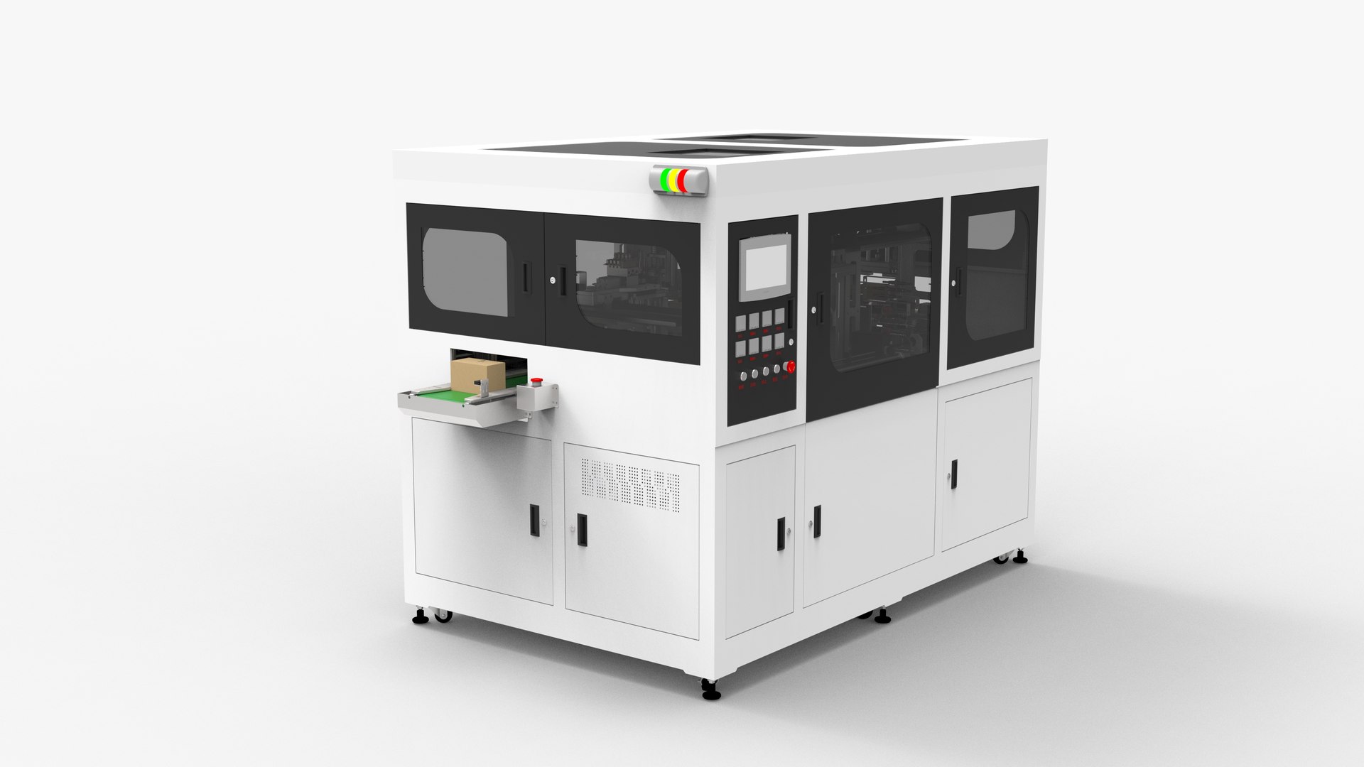 Mobile Phone Box Shrink Film Packaging Machine 3D Model - TurboSquid ...
