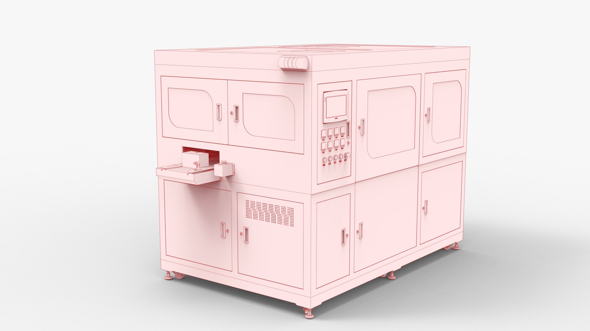 Mobile Phone Box Shrink Film Packaging Machine 3D Model - TurboSquid ...