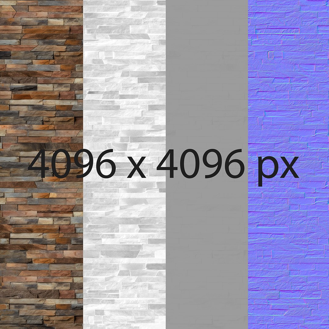 Stone Brick Wall Material And Texture 3D Model TurboSquid 2292484