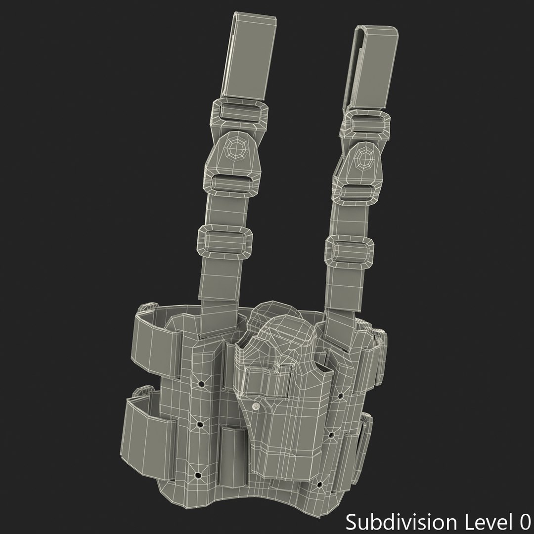 Left Hand Tactical Leg Gun Holster For Hi-Point 40,45