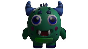 Cute Game Character 3D model
