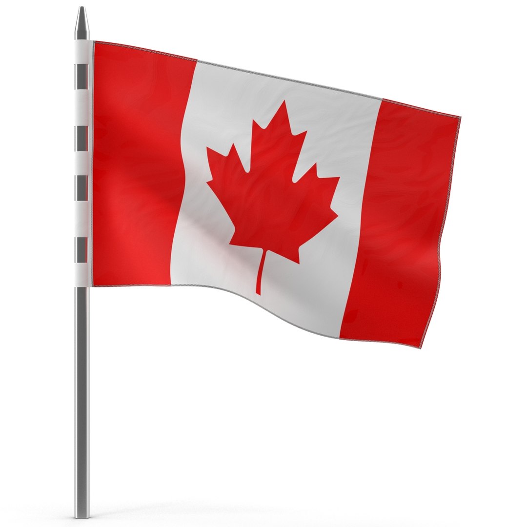 Canadian Flag Modeled 3ds