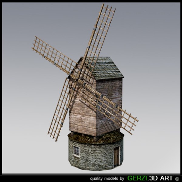free windmill video games 3d model