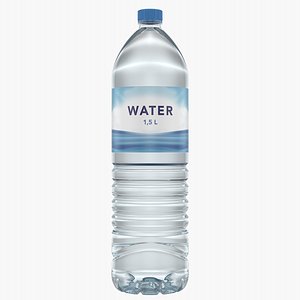 3D model water bottle 1 5