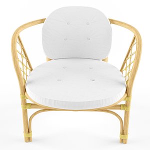 Wicker armchair