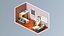 low poly интерьер 9