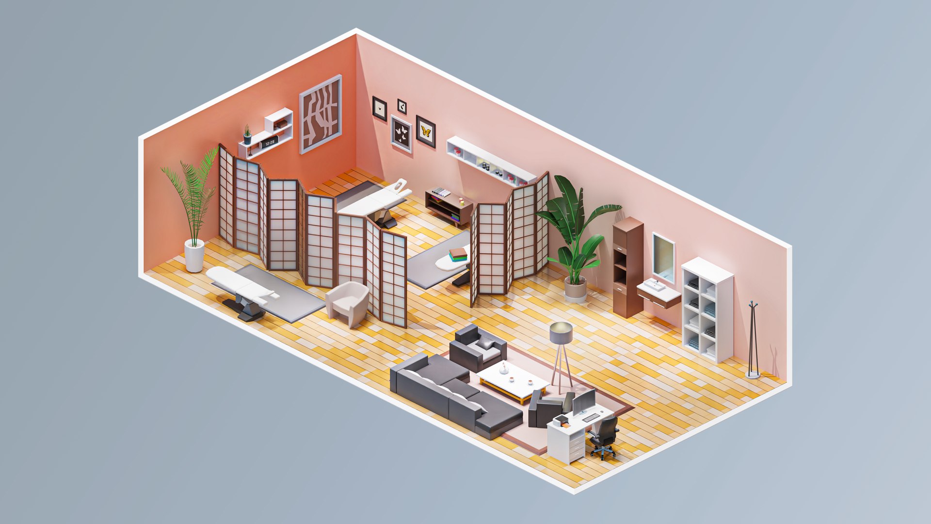 3D model low poly interior 9 https://p.turbosquid.com/ts-thumb/18/0akBPQ/Jd/14/jpg/1682018509/1920x1080/fit_q87/303659f623a7a67f50d3c72ba897d925f0ac5bc1/14.jpg
