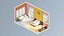 low poly интерьер 9