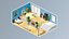 low poly интерьер 9