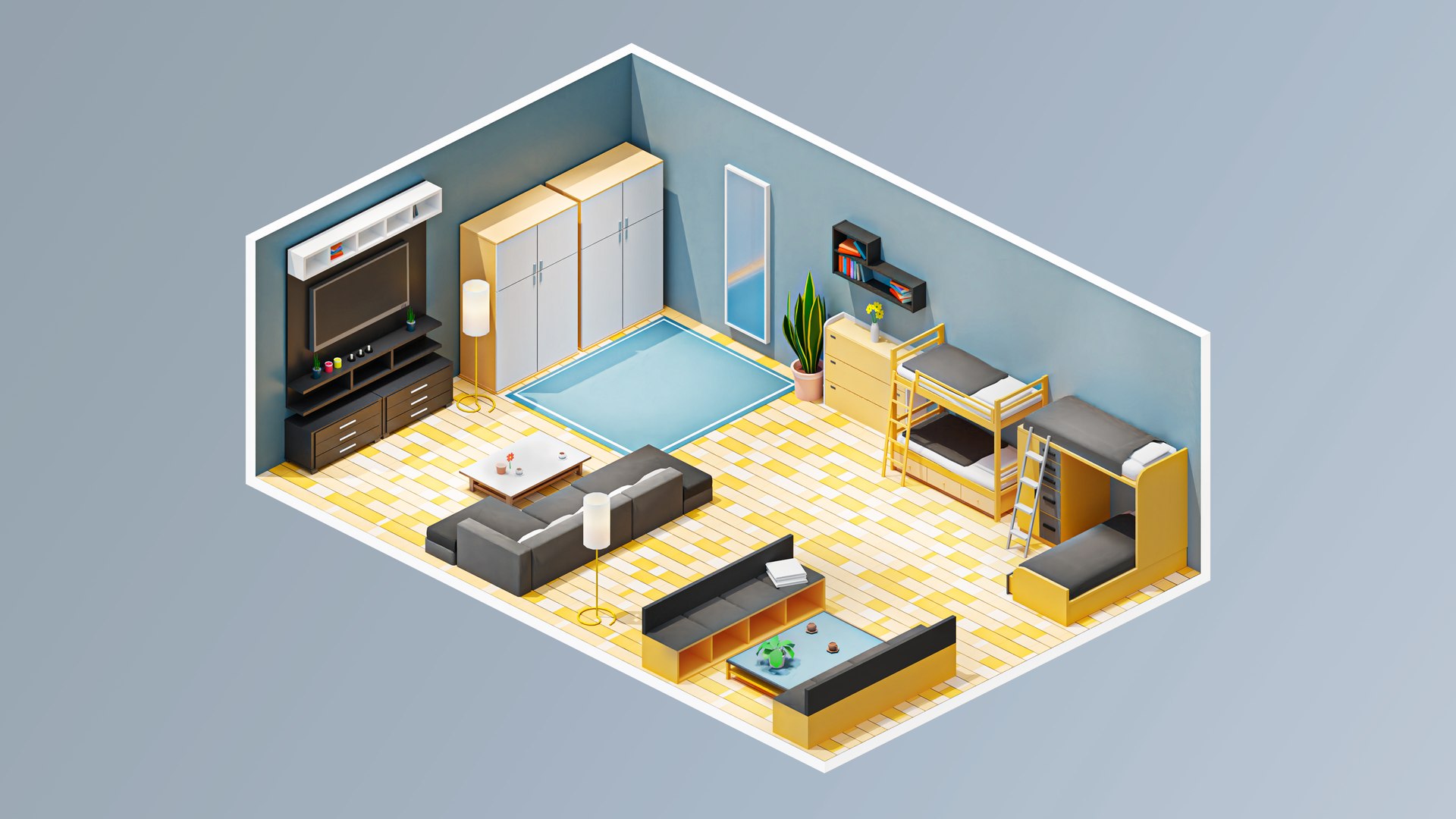 3D model low poly interior 9 https://p.turbosquid.com/ts-thumb/18/0akBPQ/t3/20/jpg/1682018564/1920x1080/fit_q87/c01a28c2e54f24bdd12b0f26681ea8c9d36fc11c/20.jpg