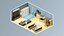low poly интерьер 9