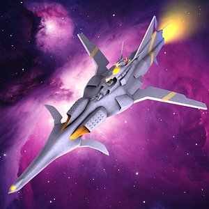 3d model captain spaceship ship