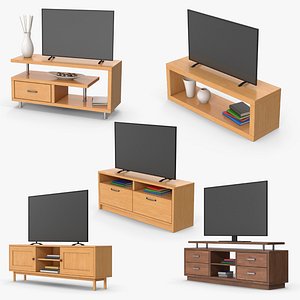 3D model TV Stand Set Collection