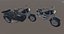 Heavy Motorcycle with Sidecar