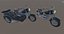 Heavy Motorcycle with Sidecar