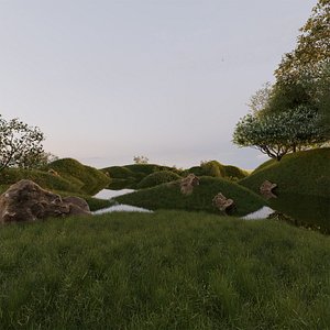 Lake in the Garden 3D model