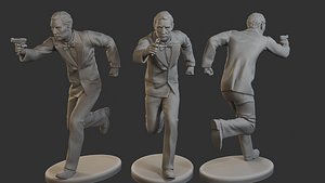 Male Spy Agent MSA1 007 3D model