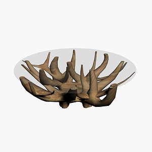 COFFEE TABLE TEAK ROOT 3D model