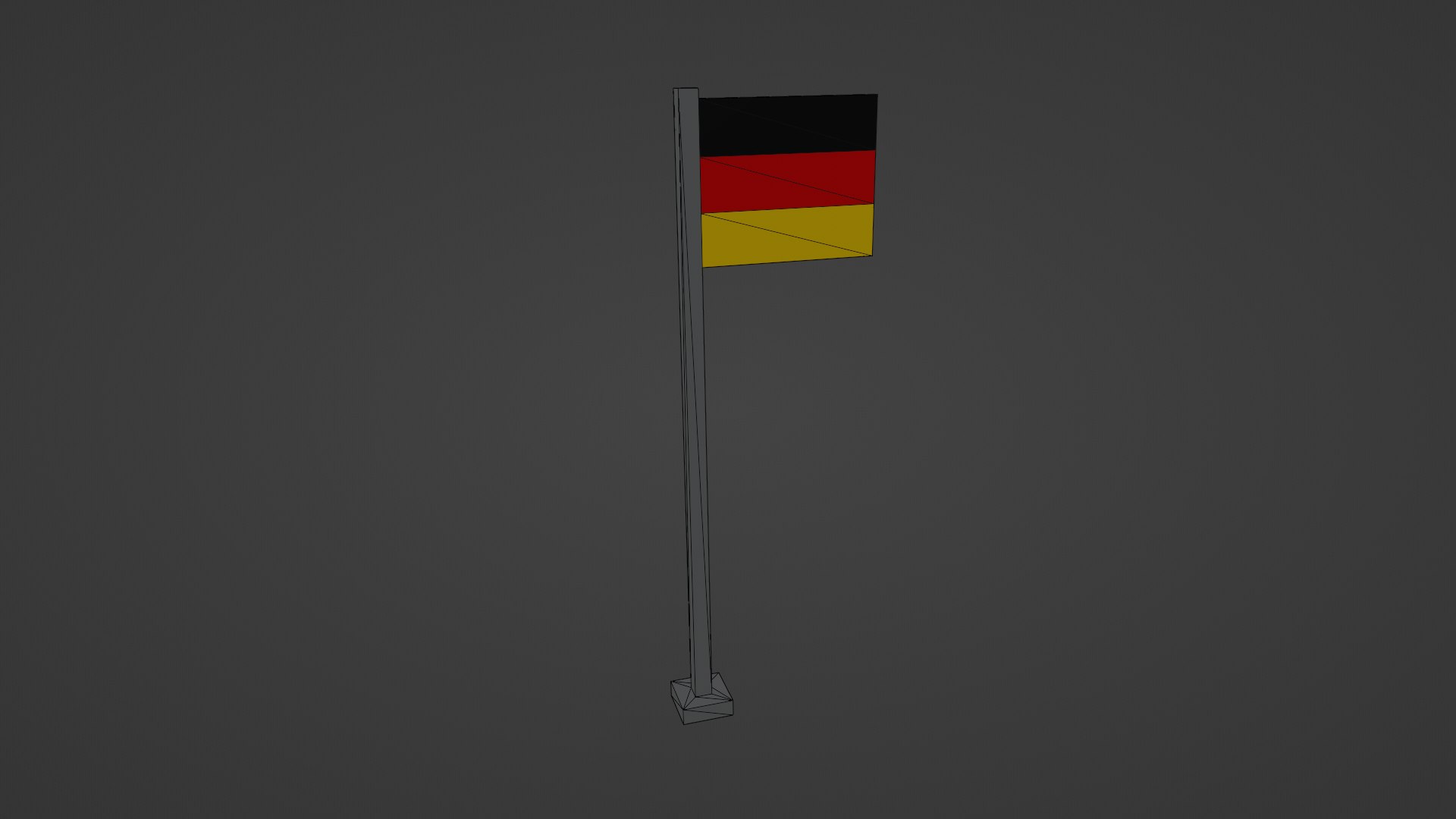 3D Model Germany Flag - TurboSquid 1873582