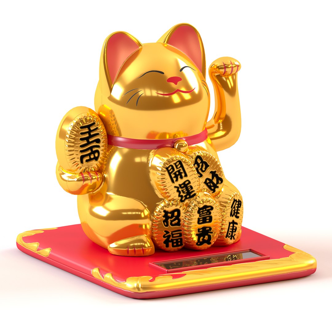 gold maneki neko cat 3D https://p.turbosquid.com/ts-thumb/18/Kt3NLk/wo/maneki_neko_gold_diffuse_001/jpg/1614441873/1920x1080/fit_q87/3e9f69af8e724c504c7de89d3e2e048fa53eea7c/maneki_neko_gold_diffuse_001.jpg