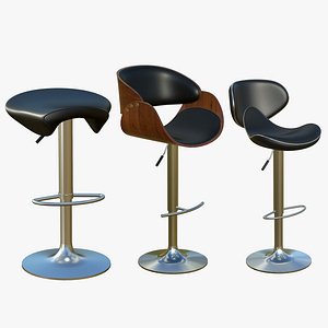 Bar Stool Chair V2 3D model